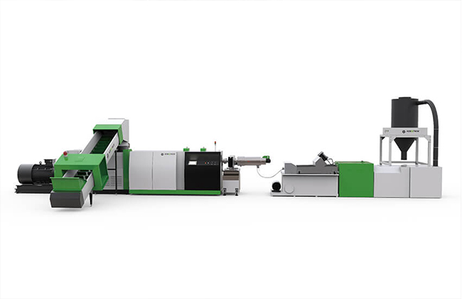 ACS-H single stage cutter compactor recycling pelletizing line