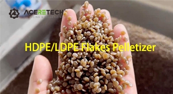 LDPE/HDPE Flakes Recycling Machine In Europe
