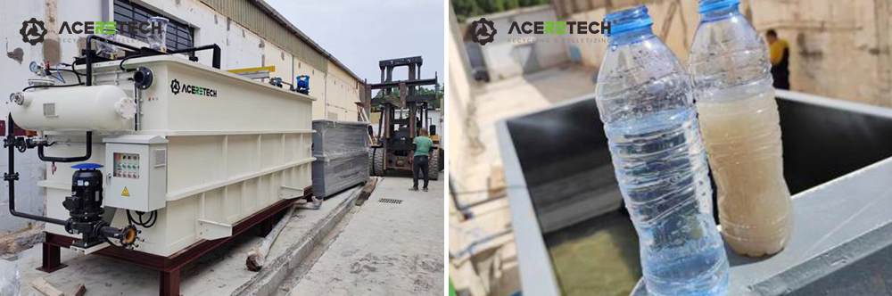 Water Treatment System in Aceretech Agricultural Films Recycling Line