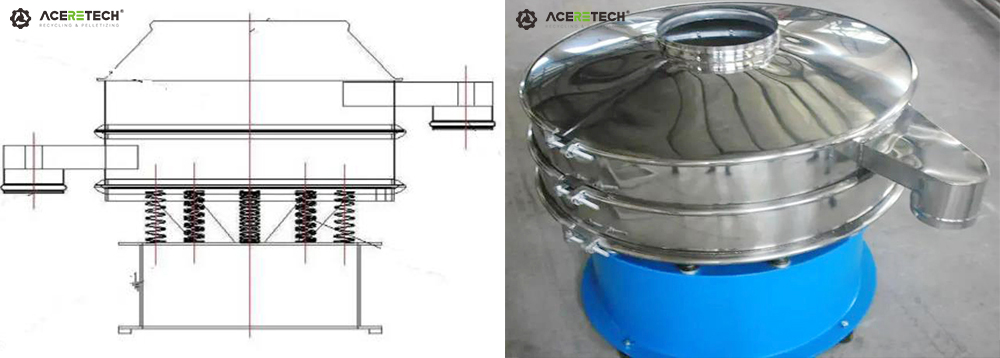 Circular vibrating screen of Aceretech Water Treatment System