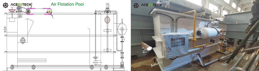 Air floatation Pool of Aceretech Water Treatment System