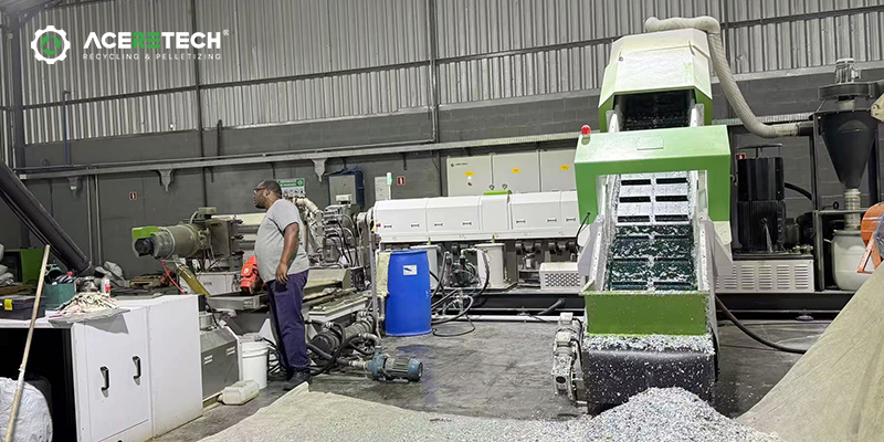 Transforming PP Woven Bags into Reusable Plastic Pellets with Aceretech ...
