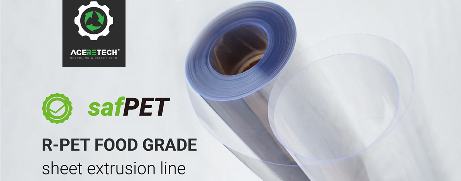 Food-Grade rPET Sheet Extrusion Line | PET Bottle Recycling Solution - Aceretech Waste Recycle Equipment Supplier