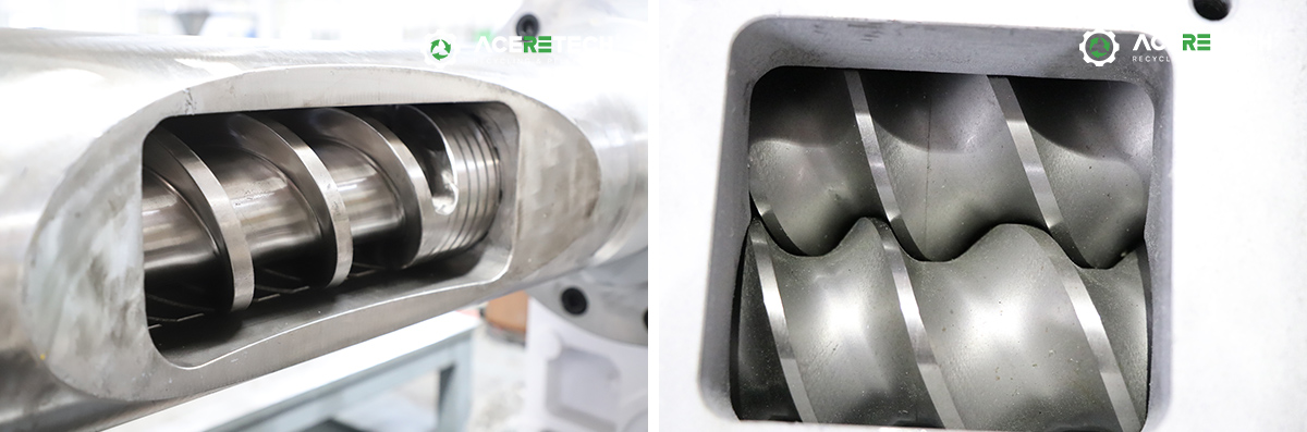 plastic pelletizing machine screw