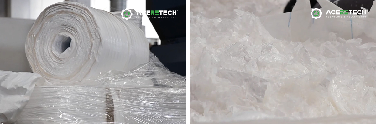 Shredded lithium-ion battery separator film 