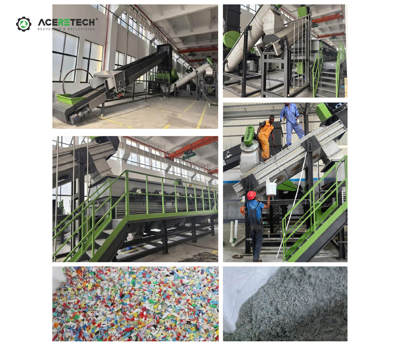 African Customer Plastic Recycling Washing Line