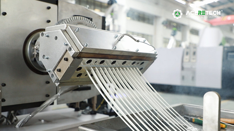 plastic pelletizer strip cutting