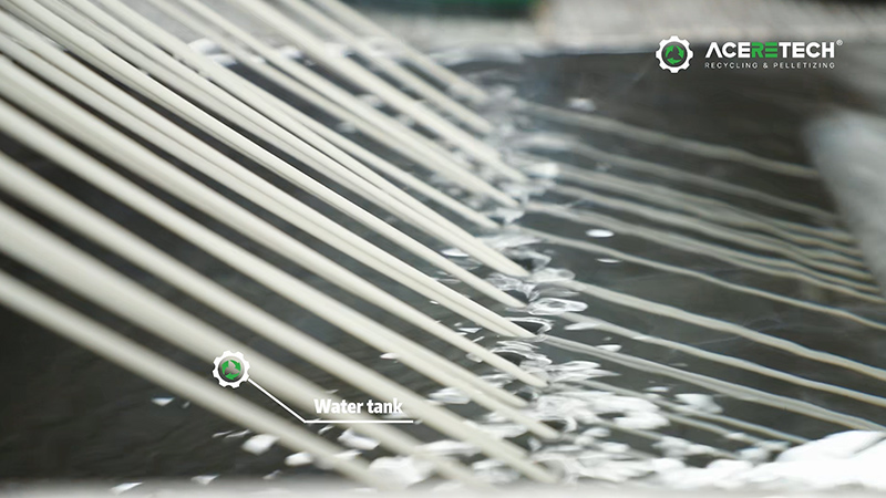 plastic pelletizer strip cutting