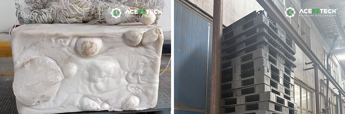 Photos of Waste Plastic Raw Materials from an Indonesian Client