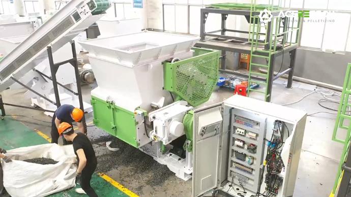 exterior view of the ms shredder