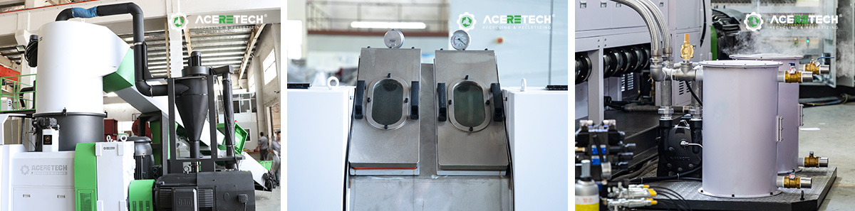 Plastic pelletizer degassing diagram