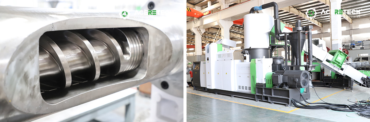 Plastic pelletizer equipment diagram