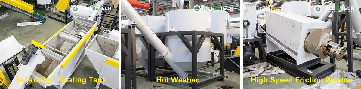 Diagram of Plastic Washing Line Equipment