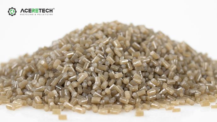 pellets produced via strand extrusion cutting