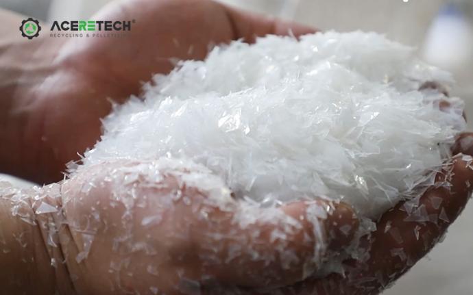 crushed plastic film