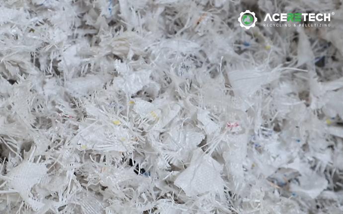PP woven bag pelletizing