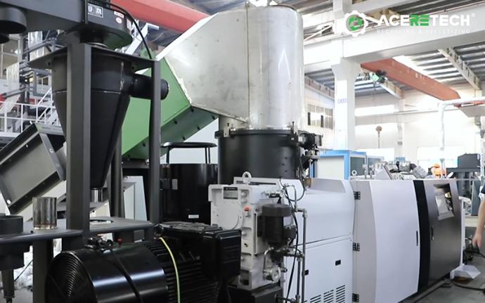 PP woven bag pelletizing