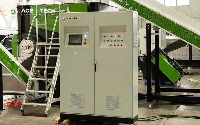 Shredder electrical cabinet
