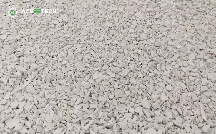 crushed rigid plastic
