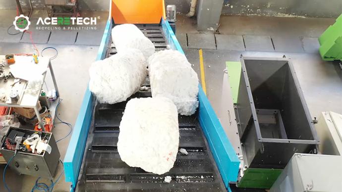 Plastic Foam Shredding