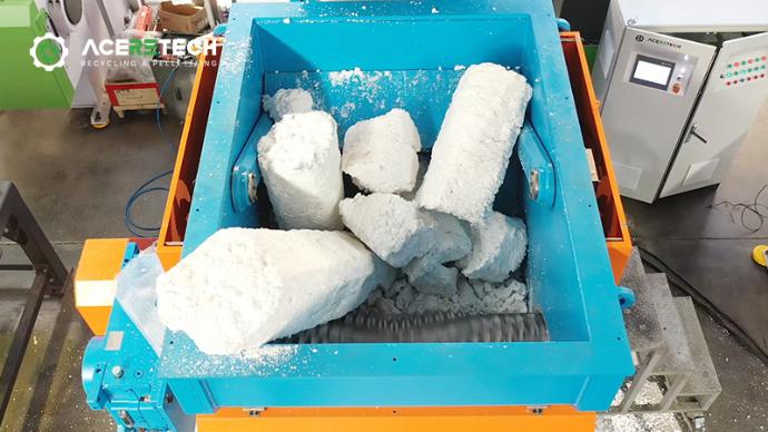 Plastic Foam Shredding
