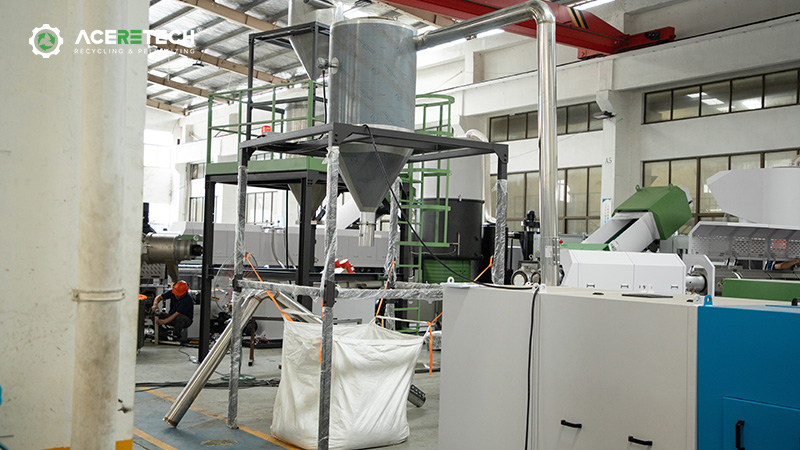double stage plastic pelletizing machine