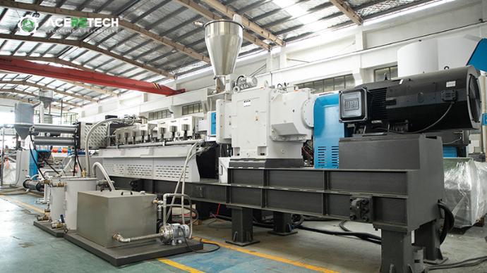 double stage plastic pelletizing machine
