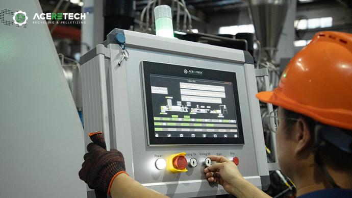 double stage plastic pelletizing machine