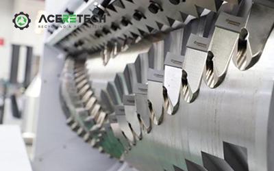 PS Series Single Shaft Plastic Shredder For Pipe Recycling | Aceretech ...