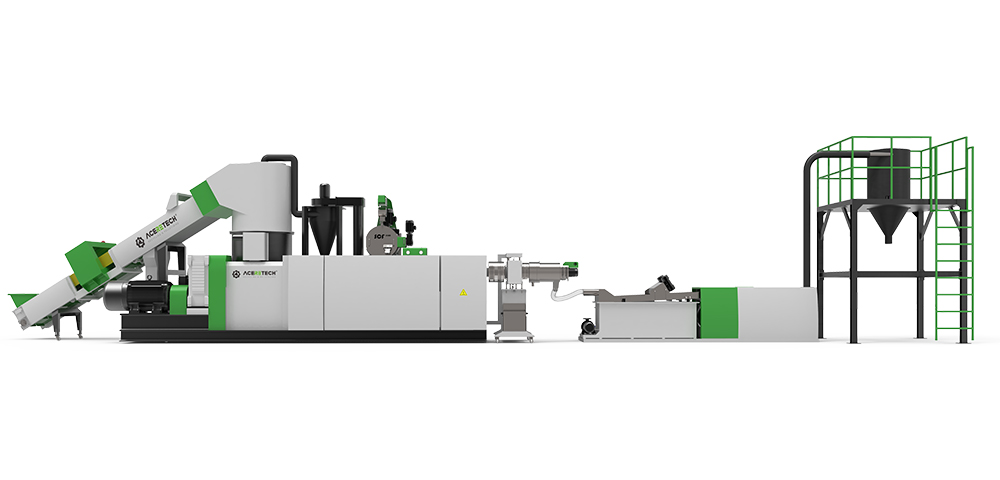 ACS-PRO Plastic Recycling Pelletizing Line with Water-ring Pelletizer