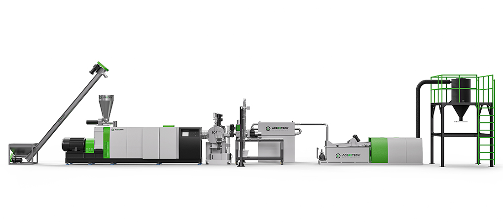 ASE Single Screw Extruder Rigid Plastic Recycling Pelletizing Machine