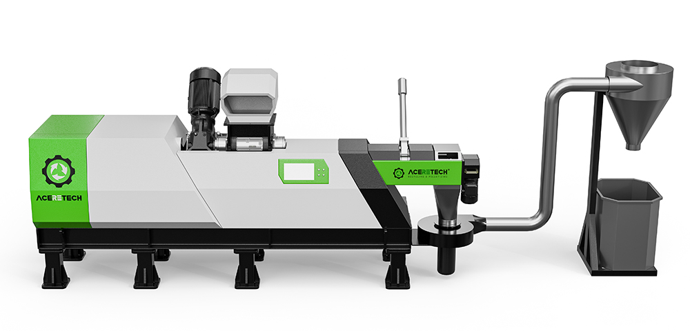 ASP-ECO IN-PLANT PLASTIC SHREDDING AND PELLETIZING RECYCLING MACHINE